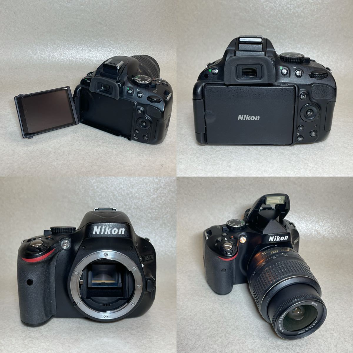 W3-1）Nikon ニコン D5100 DX AF-S NIKKOR 18-55㎜ 1:3.5-5.6G （111）_画像3