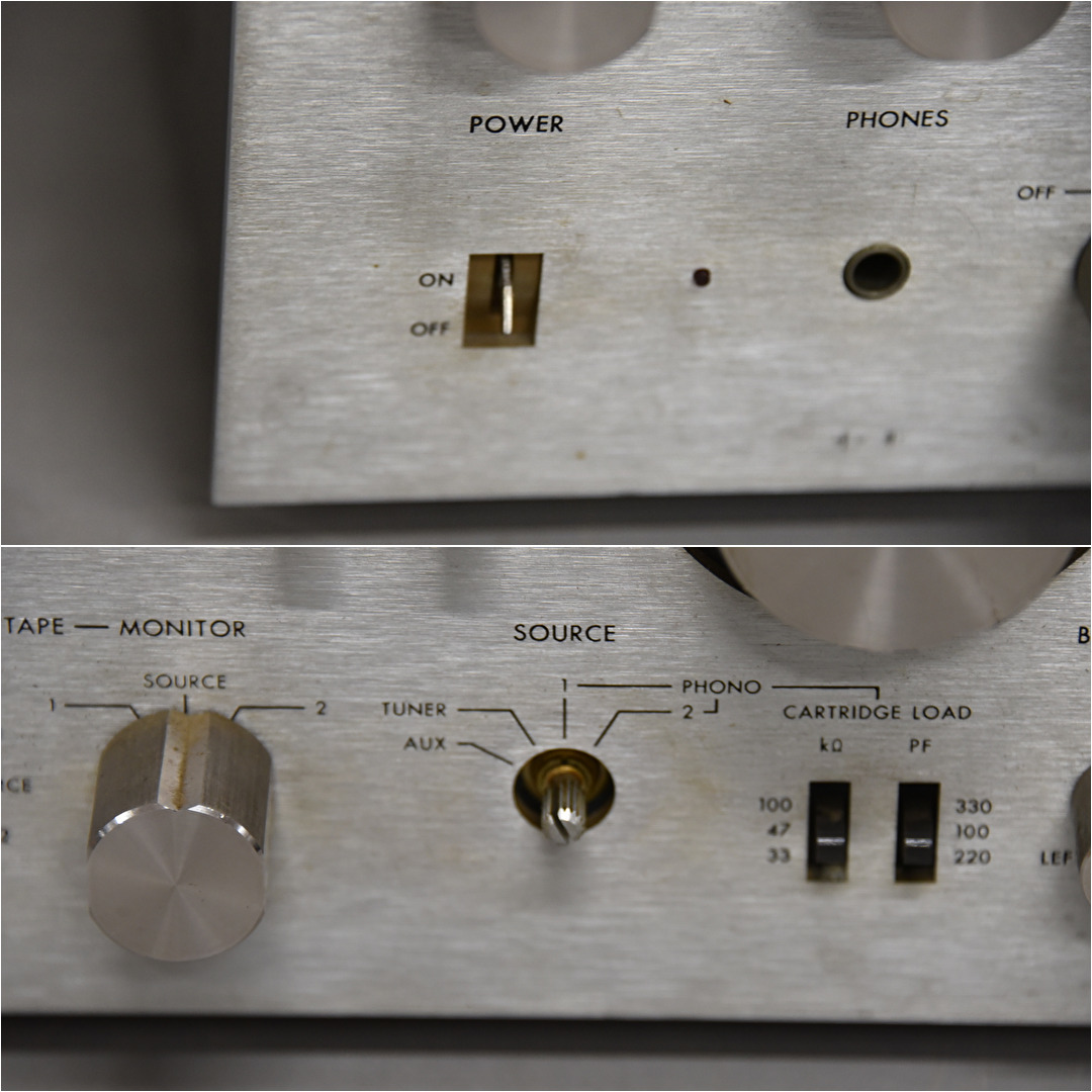 EY12-57 現状品 音出確認済 VICTOR ビクター プリメインアンプ JA-S75 | 難あり オーディオ機器 音響機器 保管品_画像4