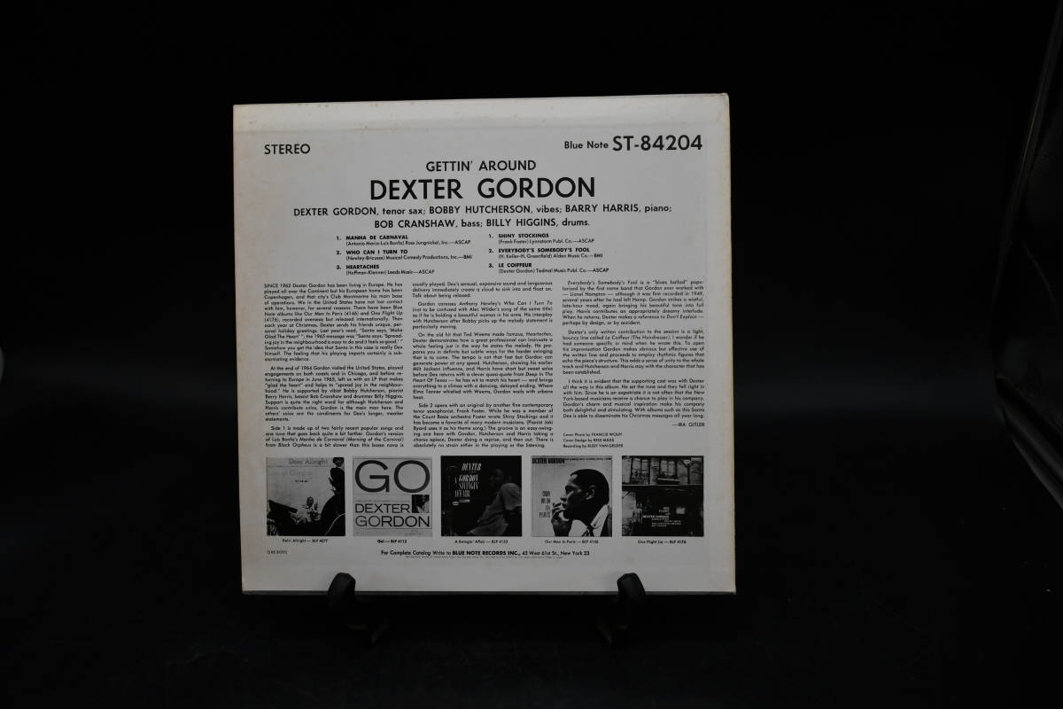 AY12-108 Dexter Gordon Gettin’ Around デクスター・ゴードン LP レコード 12インチレコード　_画像6