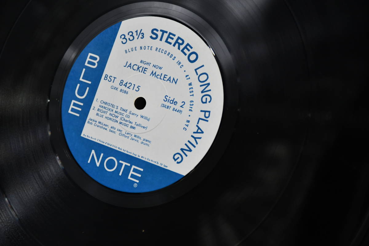 AY12-109 Jackie McLean RIGHT NOW ！ジャッキー・マクリーン ライト・ナウ BLUE NOTE LP レコード 12インチレコード 帯付き_画像3