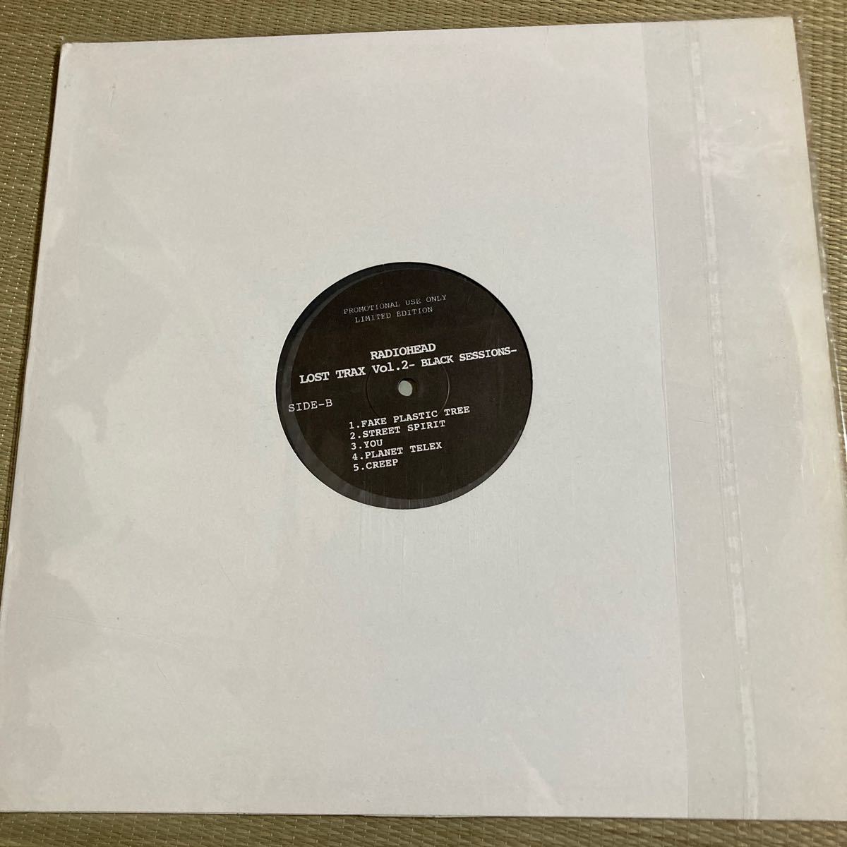 Radiohead LOST TRAX vol.2 BLACK SESSIONS アナログ盤 レディオヘッド トムヨーク LP レコード プロモ盤の画像2
