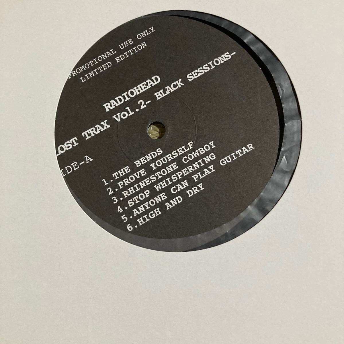 Radiohead LOST TRAX vol.2 BLACK SESSIONS アナログ盤 レディオヘッド トムヨーク LP レコード プロモ盤の画像6