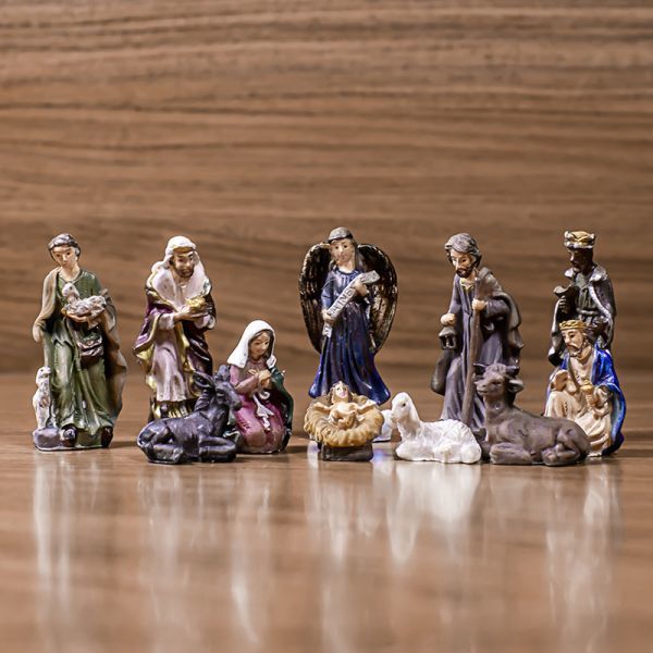 クリスマス　宗教 イエス 誕生 クリスマスプレゼント 樹脂細工 11個セット 置物 R609_画像4