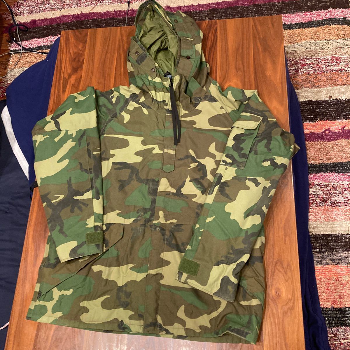 米軍実物 ECWCS ゴアテックスパーカ Size L-Rウッドランド カモ ARMY GORE-TEX US ARMY 迷彩 初期型 ゴアテックスパーカー ジャケット