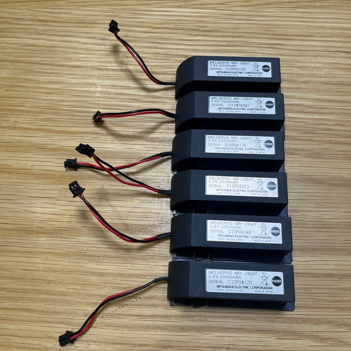  Mitsubishi battery MR-J3BAT 6 piece secondhand goods [037]