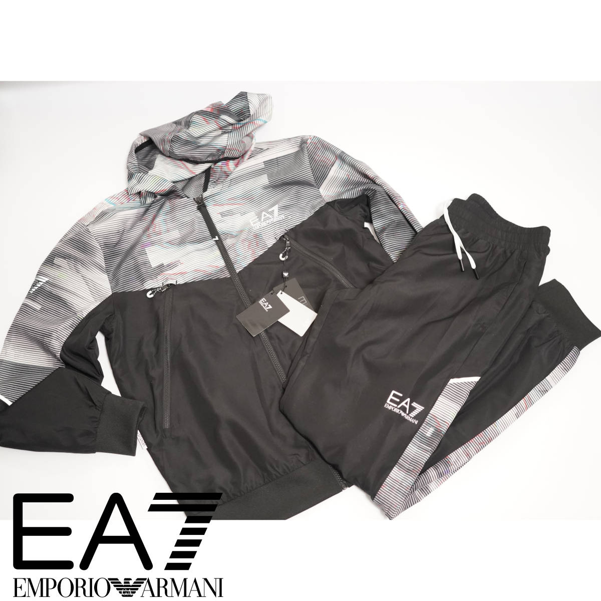 EA7 ラグジュアリースポーツモデル 上下ジャージ セットアップ EMPORIO ARMANI エンポリオアルマーニ Mサイズ トラックジャケット  パンツ