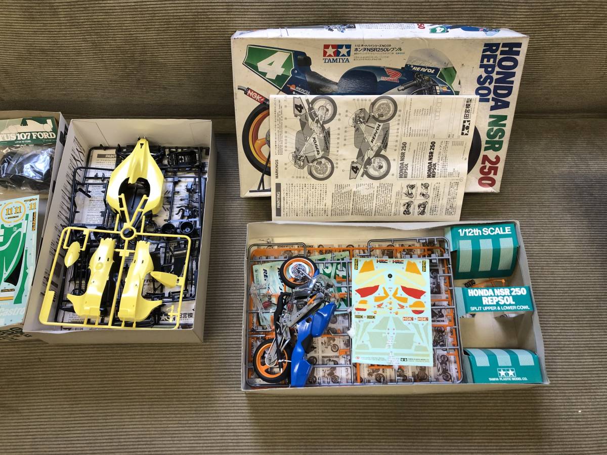 * rare * Tamiya 1/12 NSR 250 Repsol Honda Lotus 107 Ford 1/20 Grand Prix collection construction ending 