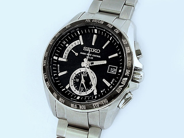 富士屋 ◆ 値下げ品◆セイコー SEIKO ブライツ Brightz チタン 腕時計 メンズ ソーラー電波時計_画像1