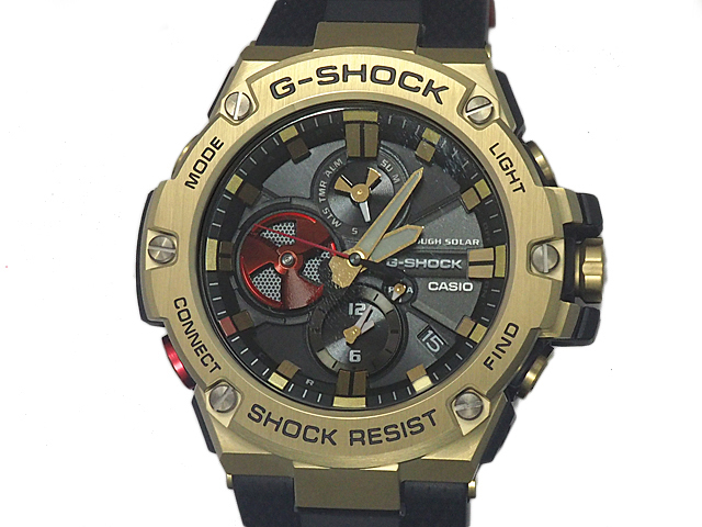富士屋◆カシオ CASIO Gショック G-STEEL 八村塁 シグネチャーモデル GST-B100RH-1AJR メンズ ソーラー電波 腕時計