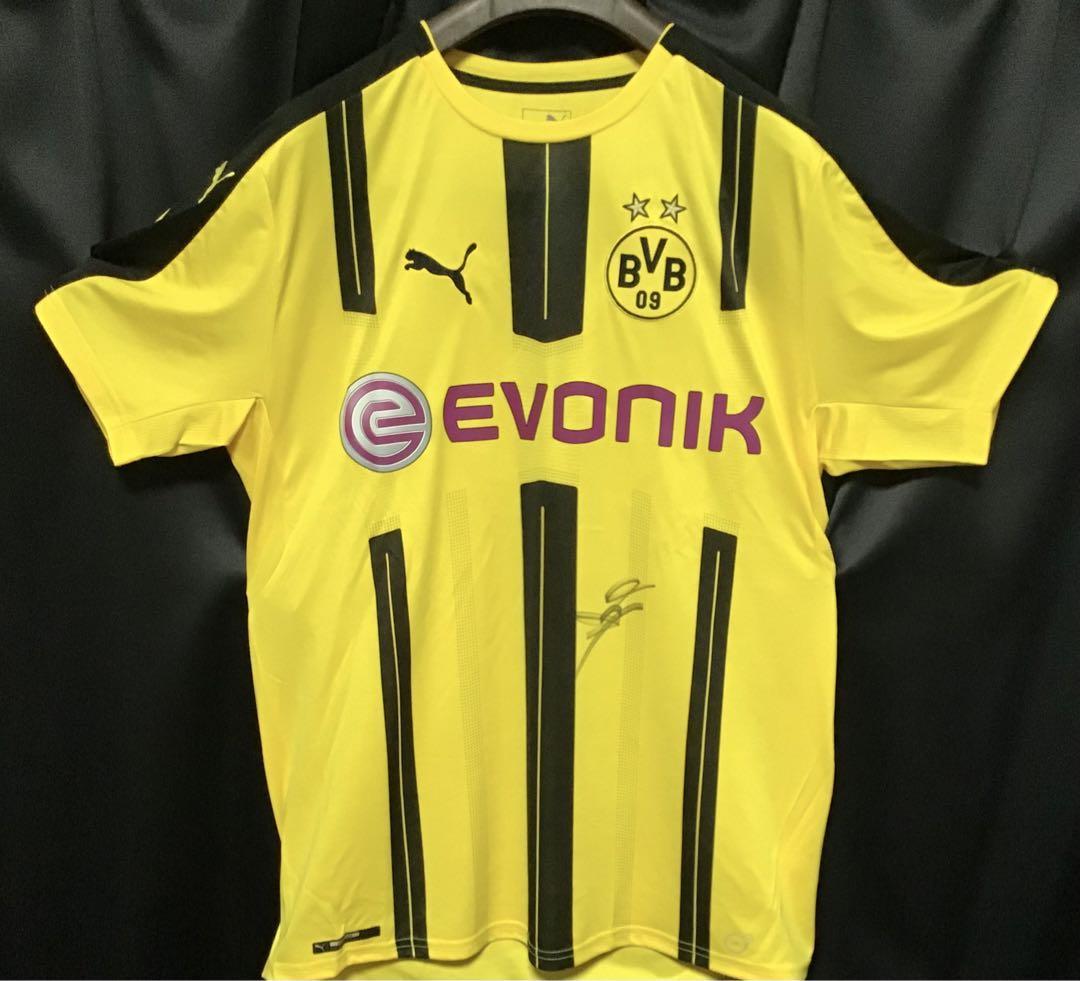 【香川真司】直筆サイン入り ドルトムントユニフォーム Borussia Dortmund セレッソ大阪 マンチェスターユナイテッド Manchester United_画像1