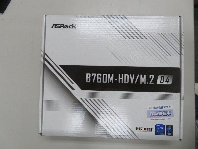 【ジャンク】ASRock製 LGA1700マザーボード(13世代対応) B760M-HDV/M.2 D4_画像1