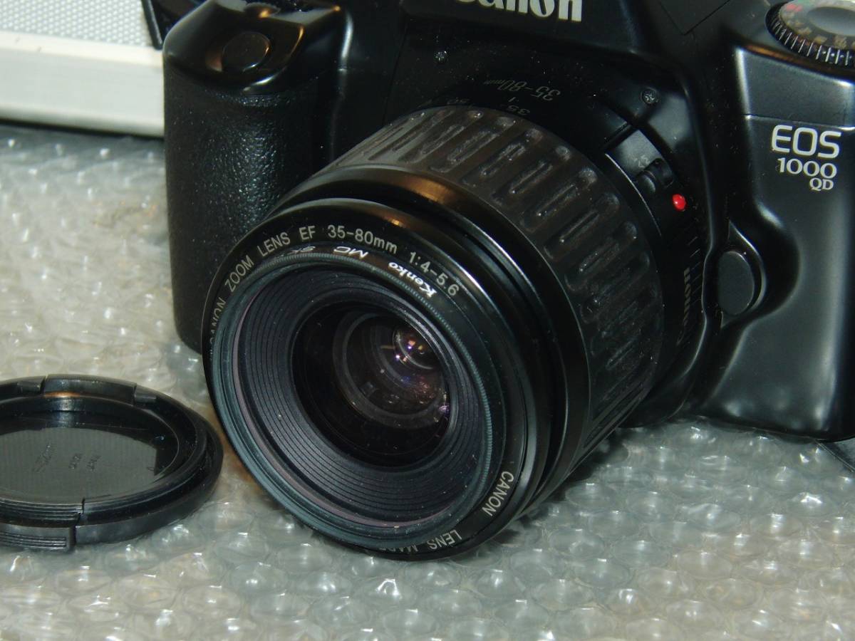 Canon 35mmシャッター式一眼レフカメラ EOS1000QD EFズームレンズ EF35-80mmF4-5.6 ハードケース付 　/BK93Yo_画像4