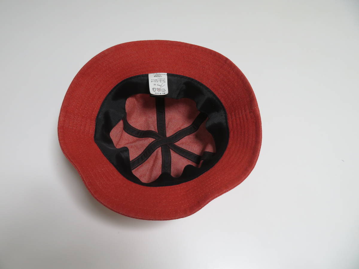 【送料無料】日本製品 お洒落な赤系色オレンジ系色デザイン 綿100％ M メンズ レディース スポーツキャップ ハット 帽子 1個