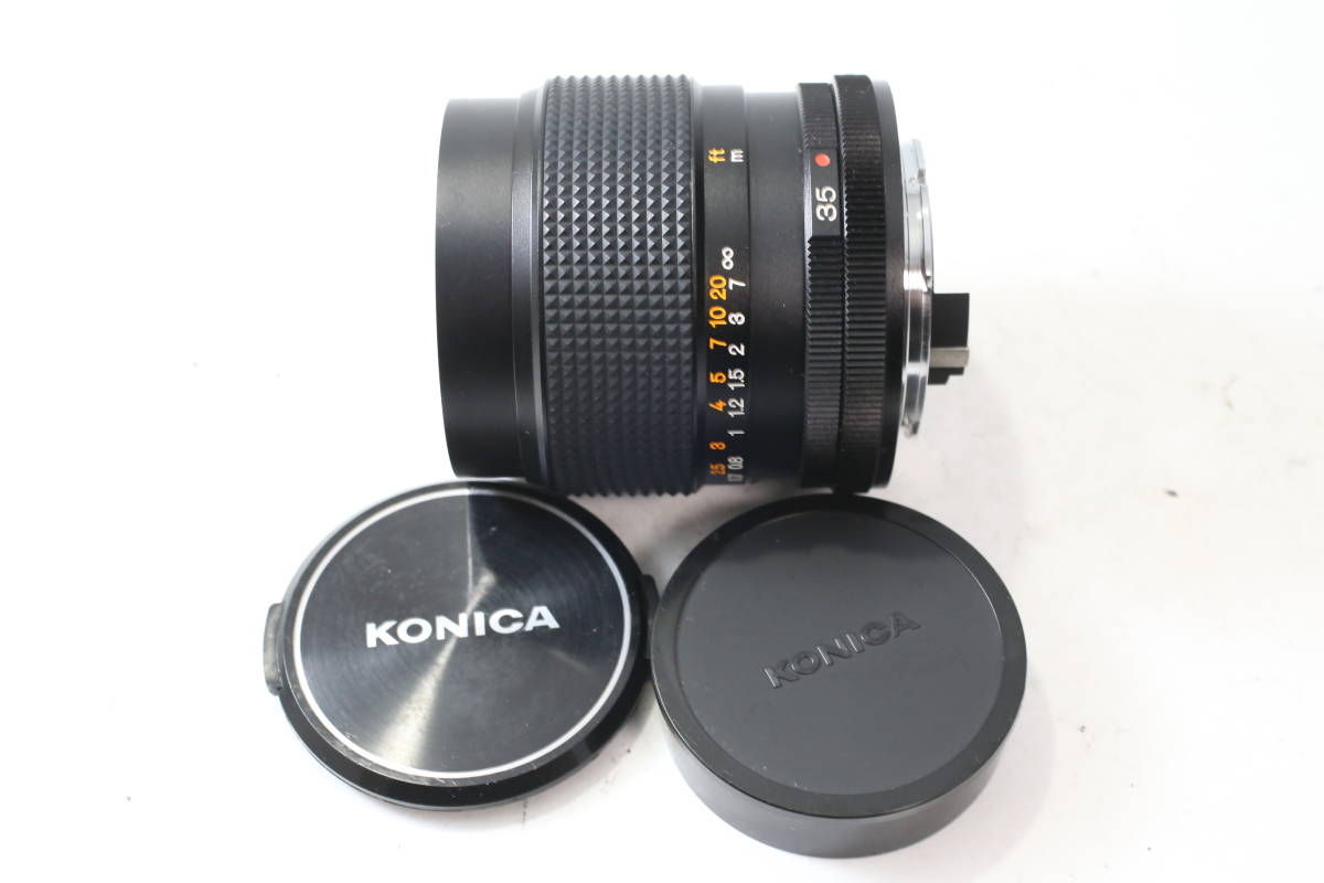 【希少/外観美品/光学も綺麗です】コニカ KONICA HEXANON AR 35mm F2.8 レンズ キャップ前後セット (S332)_画像9