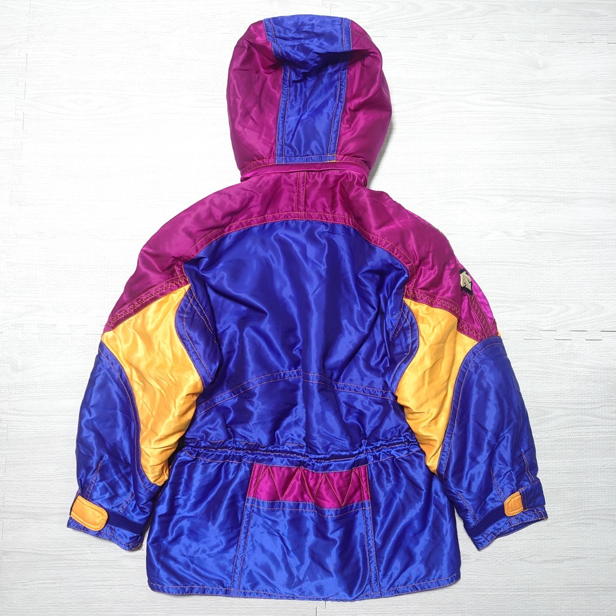 DESCENTE Descente men's ski wear setup jacket pants k Lazy purple embroidery retro that time thing Vintage tp-23x1125