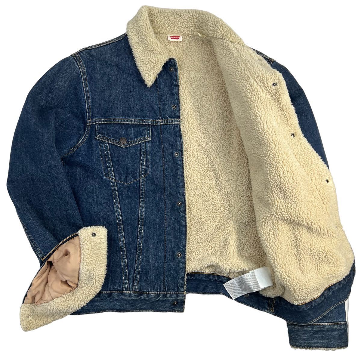 美品 LEVI'S VINTAGE CLOTHING リーバイス ヴィンテージクロージング ボアデニムジャケット サイズM LVC 72587-0001 60's復刻 名作 A2998_画像3