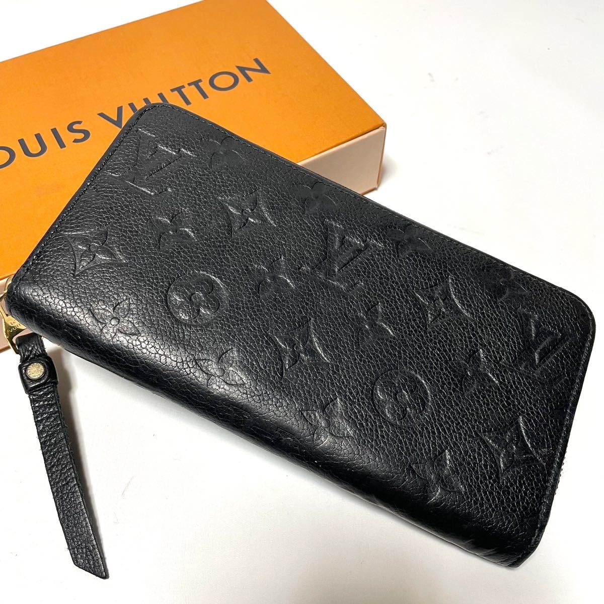 【極美品】 Louis Vuitton ジッピーウォレット ルイヴィトン アンプラント ブラック ノワール 長財布 メンズ ラウンド M61864_画像2