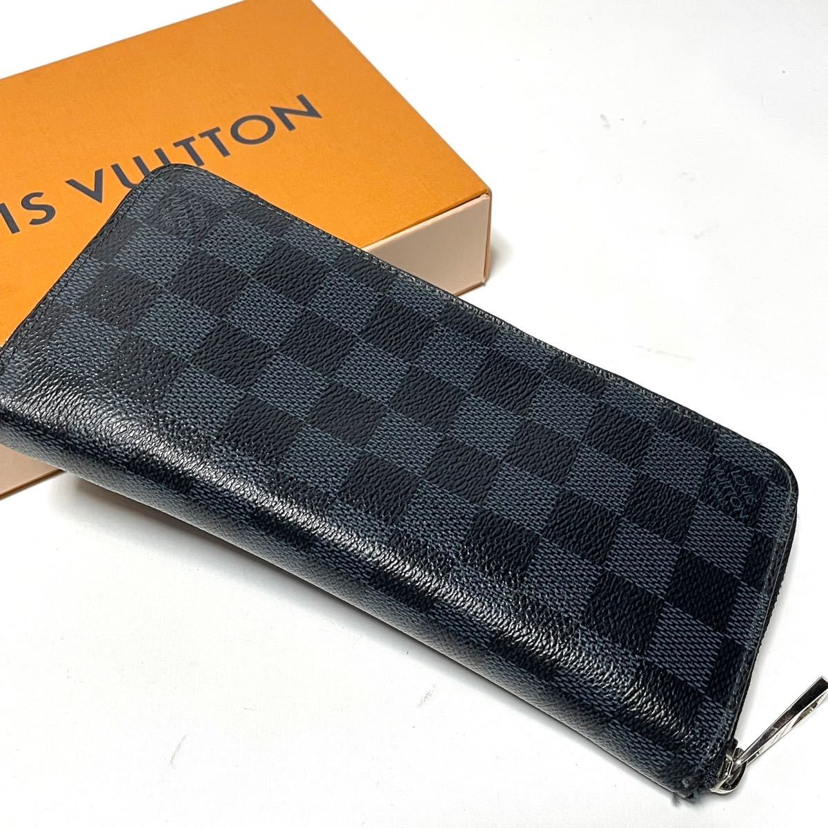 【極美品】LOUIS VUITTON N62240 ジッピーヴェルティカル CA4154 長財布 ダミエグラフィット ブラック 1円_画像3