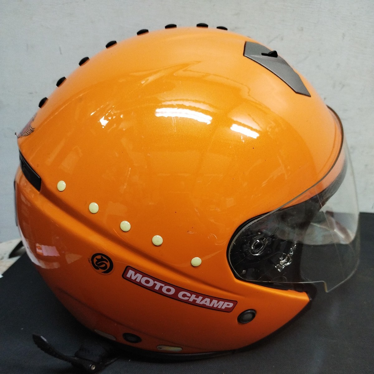 ジェットヘルメットMHRオレンジXL　DS2204【100サイズ】_画像9