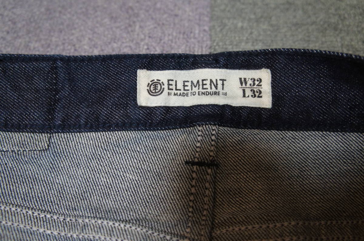  limitation new goods half-price and downward Element ELEMENT Denim indigo non woshu pants G bread regular tapered 