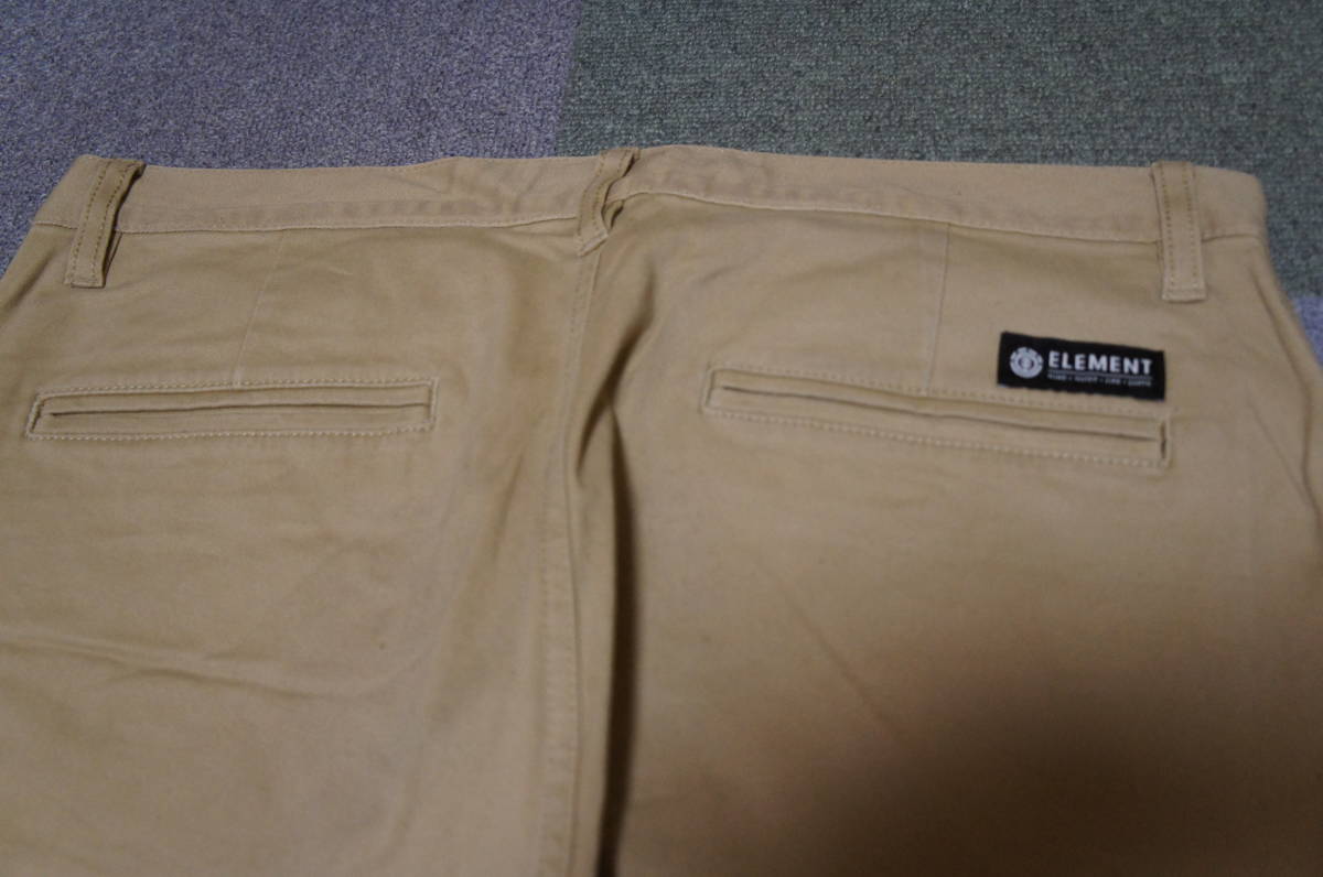  including postage new goods half-price and downward Element color pants stretch chino chinos beige used skateboard skateboard 