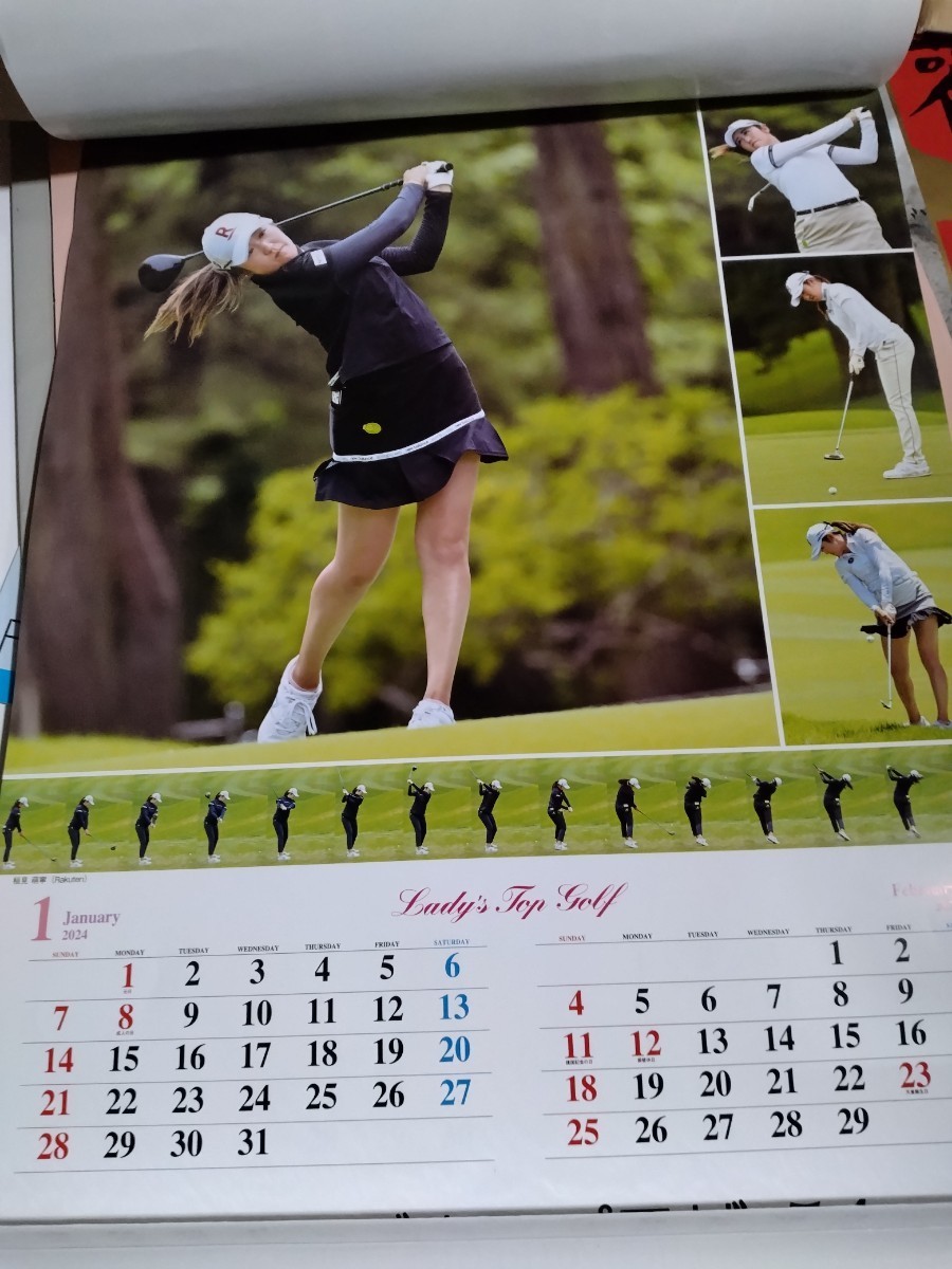 2024　壁掛けカレンダー　レディーストップゴルフ_画像2