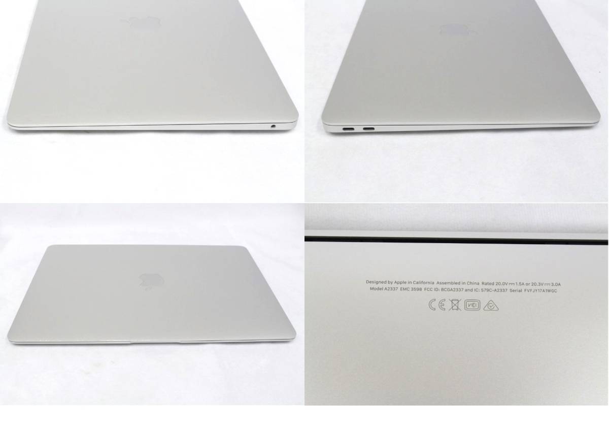 Apple【MacBook Air 10,1】A2337／シルバー／13.3インチ／M1,2020／16GB・512GB／BT最大容量100%／macOS Sonoma／2310-K0429V(NT)_画像10