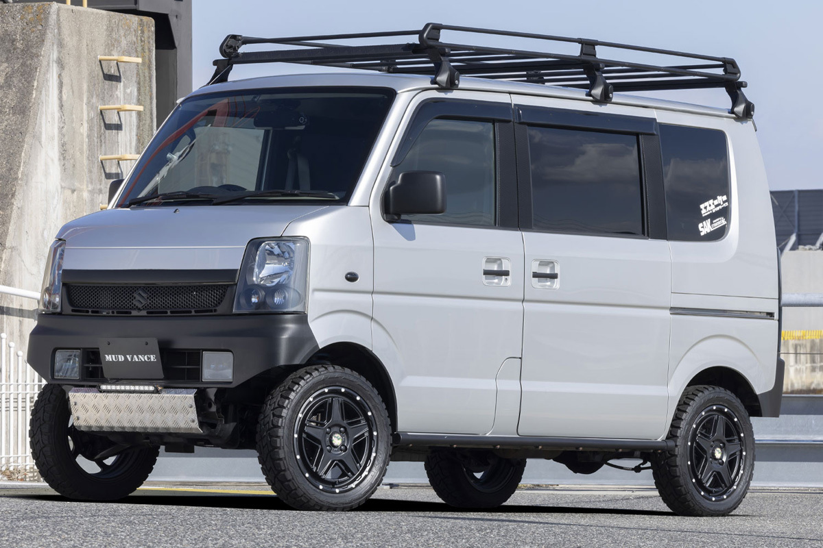 WEDS-ADVENTURE/MUD VANCE 07 ステラ LA150系 アルミホイール4本セット【15×4.5J 4-100 INSET45 FLINT GRAY】0040542×4_画像7