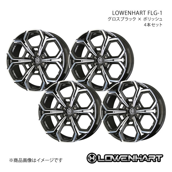 LOWENHART FLG-1 アルミホイール 4本セット ランドクルーザー #JA300W(2021/8～)【24×10.0J 6-139.7 +50 グロスブラックポリッシュ】 共豊
