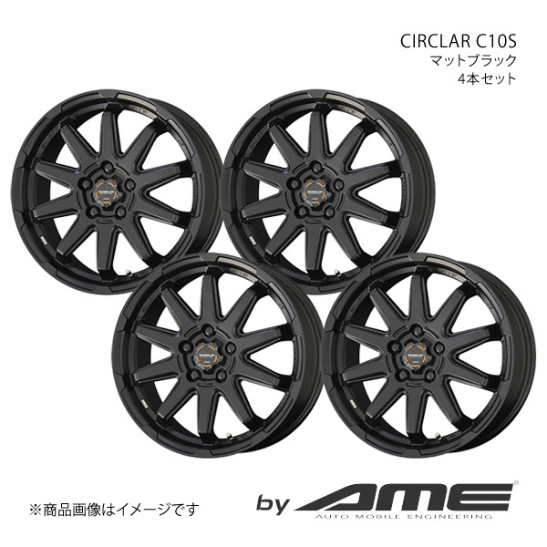 CIRCKAR C10S アルミホイール 4本セット スペーシア MK53S(2017/12～)【14×4.5J 4-100 +45 マットブラック】 共豊_画像1