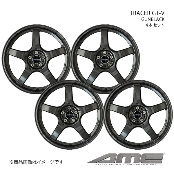 TRACER GT-V アルミホイール 4本セット WRX STI G#B(2007/6～2014/8)【18×8.5J 5-114.3 +45 ガンブラック】 共豊