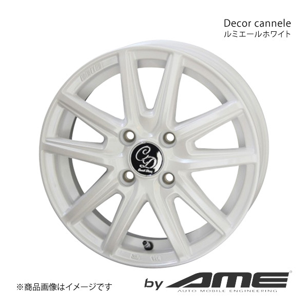 Decor cannele アルミホイール1本 デイズルークス B21A(2014/2～2020/3)【14×4.5J 4-100 +45 ルミエールホワイト】 共豊_画像1