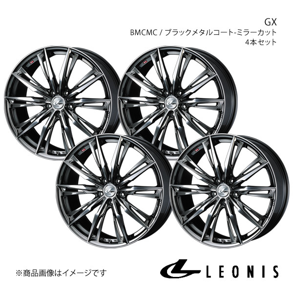 LEONIS/GX ハリアー 60系 アルミホイール4本セット【17×7.0J5-114.3 INSET42 BMCMC】0039359×4