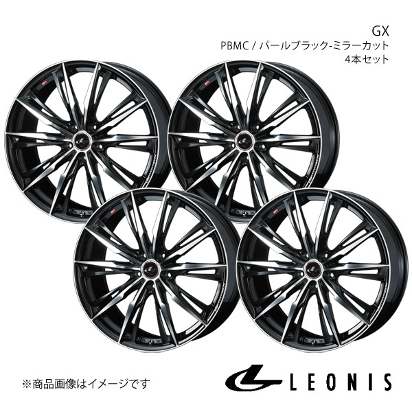 LEONIS/GX マークXジオ 10系 純正タイヤサイズ(225/40-19) アルミホイール4本セット【19×8.0J5-114.3 INSET35 PBMC】0039388×4