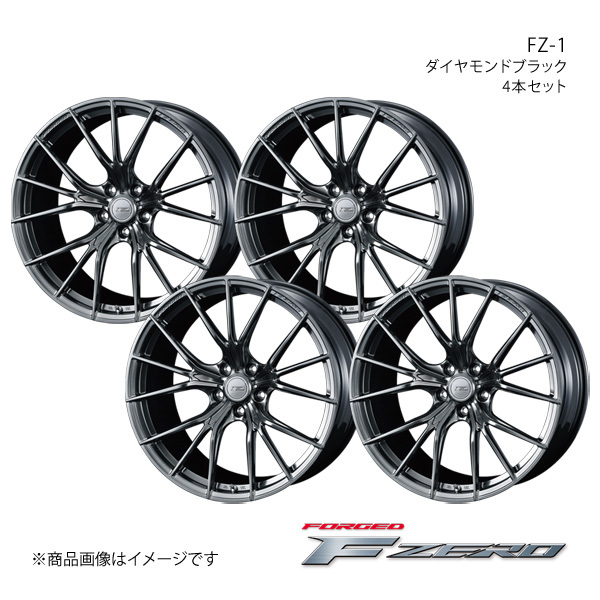 F ZERO/FZ-1 カムリ AVV50 アルミホイール4本セット【19×8.0J5-114.3 INSET38 ダイヤモンドブラック】0038971×4