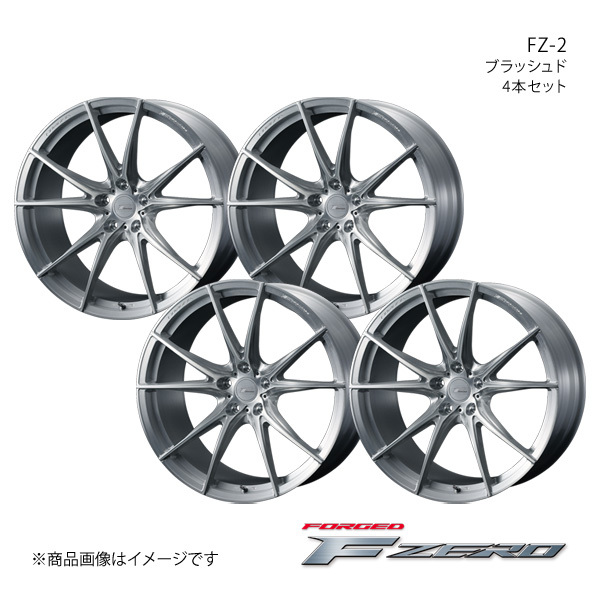 F ZERO/FZ-2 エルグランド E51 FR 純正タイヤサイズ(245/40-19) ホイール4本セット【19×8.0J5-114.3 INSET38 ブラッシュド】0039006×4_画像1