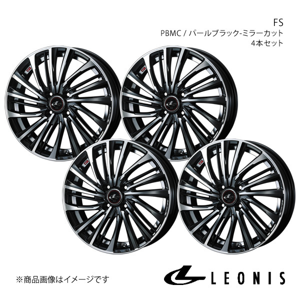 LEONIS/FS キューブ Z11 純正タイヤサイズ(195/45-16) アルミホイール4本セット【16×6.0J 4-100 INSET50 PBMC】0039966×4_画像1
