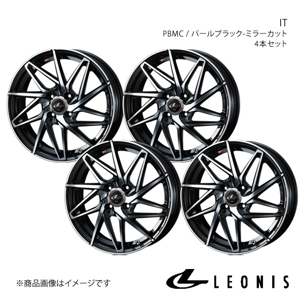 LEONIS/IT タンク M900系 アルミホイール4本セット【14×5.5J 4-100 INSET42 PBMC】0040555×4