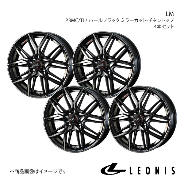 LEONIS/LM モコ MG33S アルミホイール4本セット【15×4.5J 4-100 INSET45 PBMC/TI】0040773×4_画像1