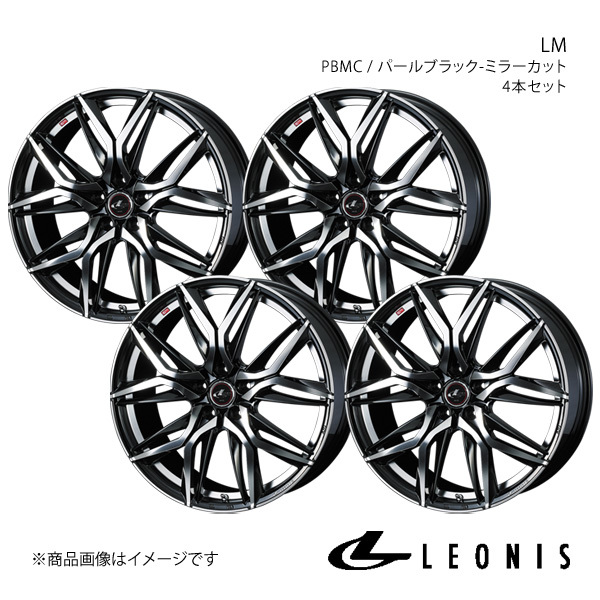 LEONIS/LM アコードワゴン CM1/CM2/CM3 アルミホイール4本セット【16×6.5J 5-114.3 INSET52 PBMC】0040796×4