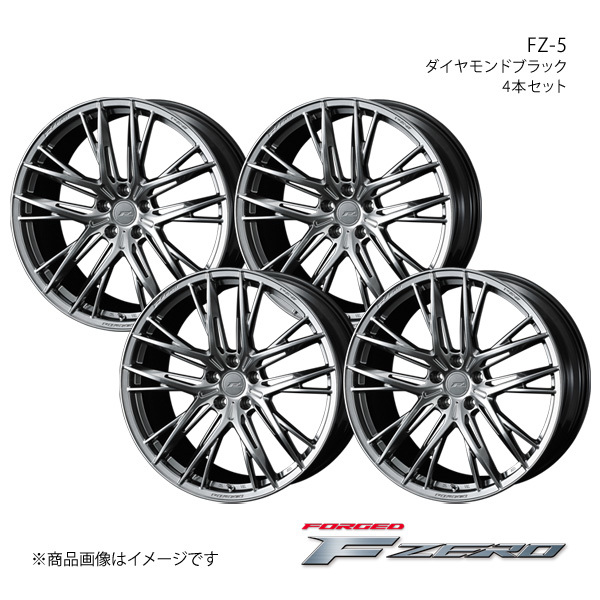 F ZERO/FZ-5 シルビア S15 アルミホイール4本セット【18×8.5J 5-114.3 INSET35 ダイヤモンドブラック】0040905×4_画像1