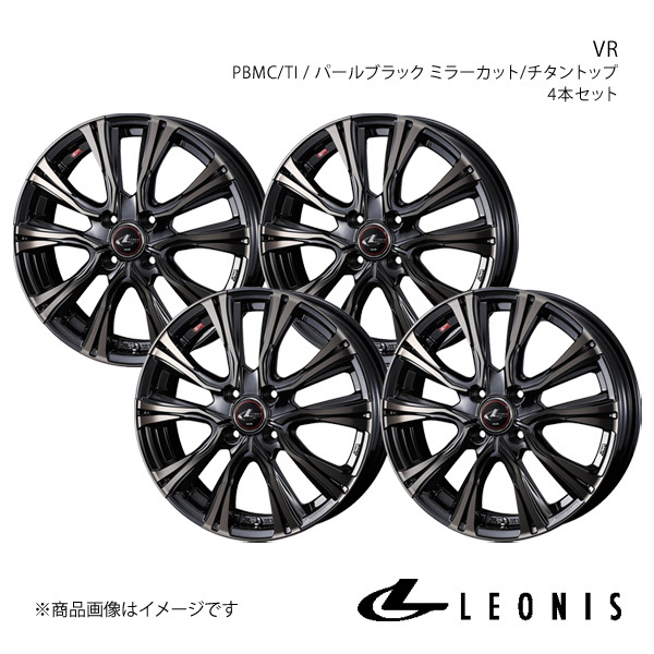 LEONIS/VR ジャスティ M900系 アルミホイール4本セット【15×5.5J 4-100 INSET43 PBMC/TI】0041211×4