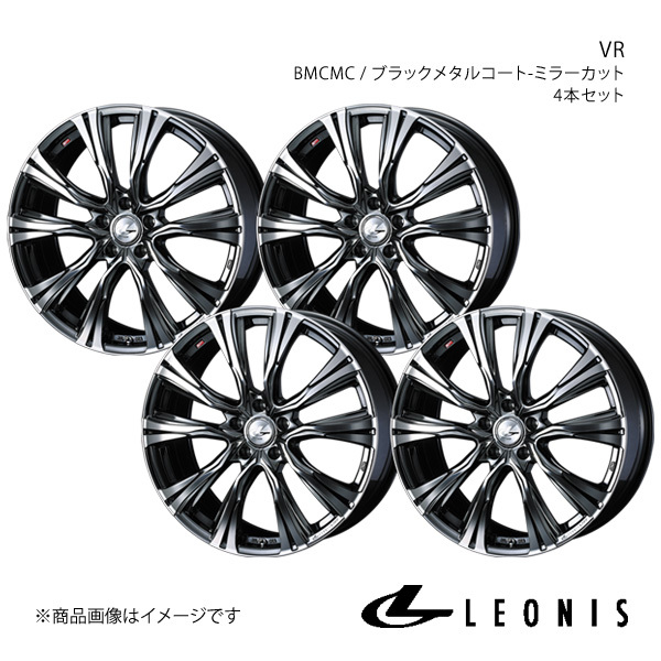 LEONIS/VR ヴェゼル RV3/RV4/RV5/RV6 アルミホイール4本セット【17×7.0J 5-114.3 INSET53 BMCMC】0041257×4