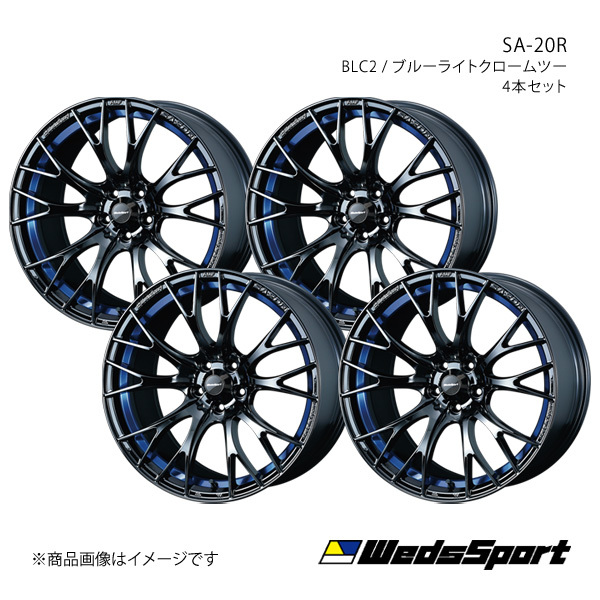 WedsSport/SA-20R ヴェルファイア 30系 2018/1～ アルミホイール4本セット【17×7.5J 5-114.3 INSET45 BLC2】0072732×4