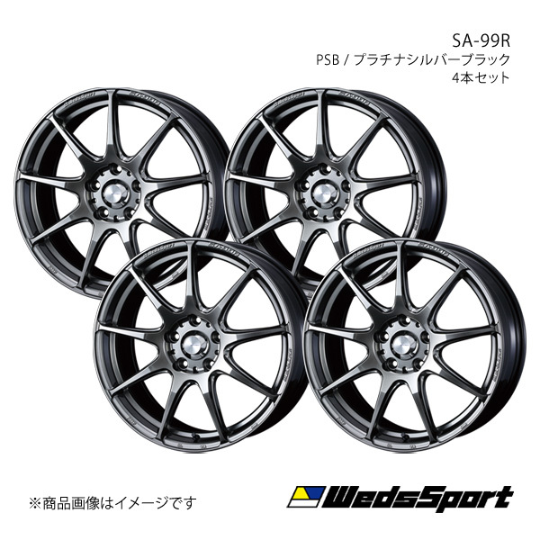 WedsSport/SA-99R アルト/アルトエコ HA37S/HA97S アルミホイール4本セット【16×5.0J 4-100 INSET45 PSB】0073865×4