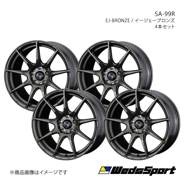 WedsSport/SA-99R ランサーエボリューション7/8/9 CT9A アルミホイール4本セット【18×8.5J 5-114.3 INSET35 EJ-BRONZE】0073917×4_画像1