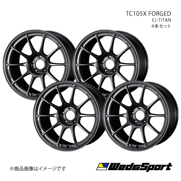 WedsSport/TC105X FORGED ヴェルファイア 30系 ～2018/1 アルミホイール4本セット【18×8.5J 5-114.3 INSET32 EJ-TITAN】0073957×4_画像1