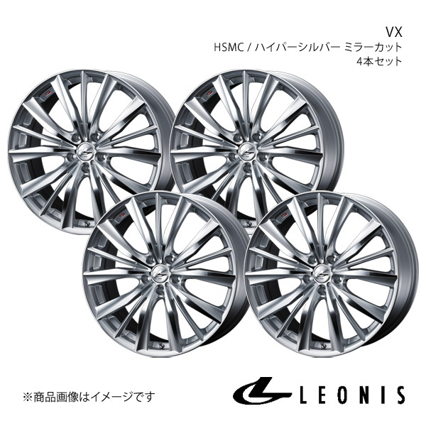 LEONIS/VX GS 190系 4WD 純正タイヤサイズ(245/40-18) アルミホイール4本セット【18×8.0J 5-114.3 INSET42 BKMC】0033280×4