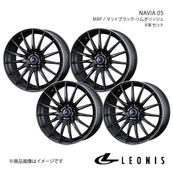 LEONIS/NAVIA 05 ステップワゴン RG2/RG4 アルミホイール4本セット【17×6.5J 5-114.3 INSET53 MBP】0036265×4