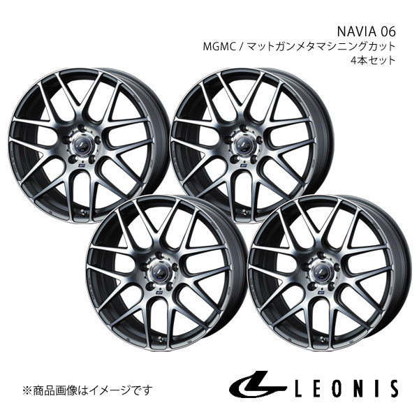LEONIS/NAVIA 06 シーマ F50 4WD アルミホイール4本セット【19×8.0J 5-114.3 INSET35 MGMC】0037629×4_画像1
